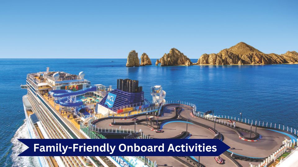 Luxury Family Cruise Activities: Rock Climbing and Water Slides on Premium Ship